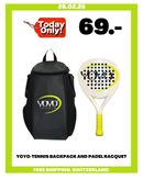 YOYO-TENNIS BACKPACK AND PADEL RACQUET