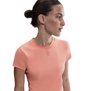 NIKE COURT ADVANTAGE DRI-FIT SHORT-SLEEVE TENNIS TOP APRICOT AGATE WOMAN