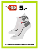 FILA PERFORMANCE SNEAKER SOCKS WHITE (1X)