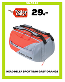 HEAD DELTA SPORT BAG GREY/ORANGE