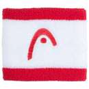 Stirnband gestreift rot/weiß (2x)