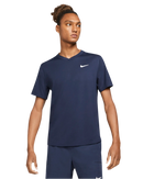 NIKE COURT DRI-FIT VICTORY TENNIS TOP NAVY MAN