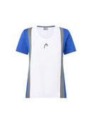 HEAD CLUB 25 TECH T-SHIRT ROYAL/WHITE WOMAN