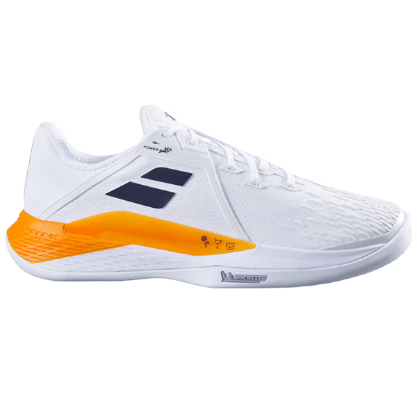 BABOLAT PROPULSE FURY 3 CLAY WHITE/ORANGE MAN