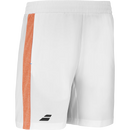 BABOLAT PLAY SHORT WHITE/ORANGE BOY
