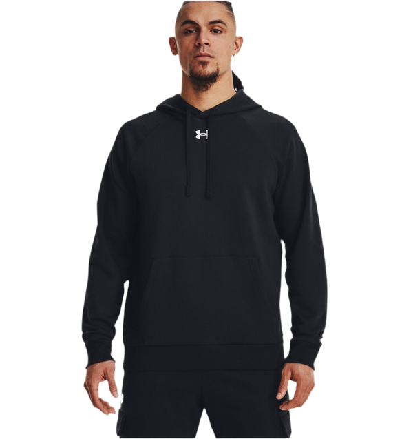 UNDER ARMOUR RIVAL FLEECE HOODIE BLACK MAN