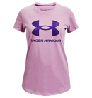 UNDER ARMOUR GRAPHIC SHORT SLEEVE PURPLE GIRL