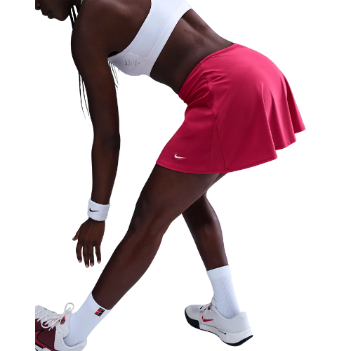 NIKE VICTORY DRI-FIT SHORT FLOUNCY TENNIS SKIRT RUSH PINK WOMAN