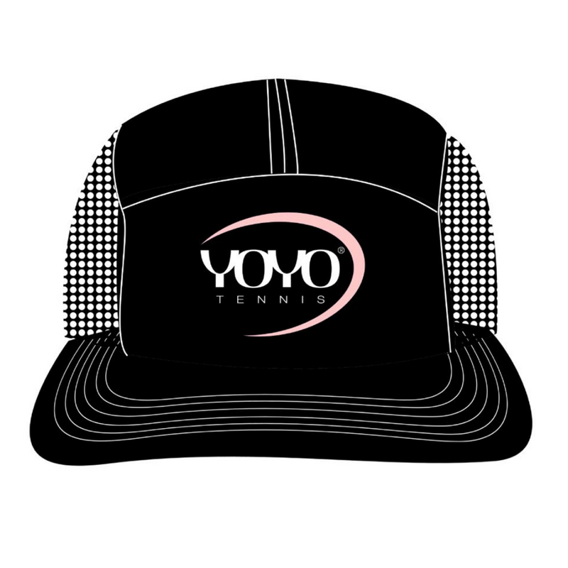 YOYO-TENNIS LIGHT LOGO CAP BLACK/PINK