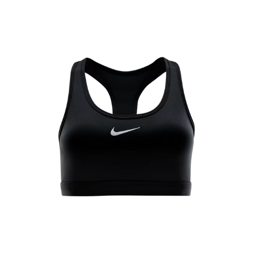 NIKE SWOOSH MEDIUM-SUPPORT PADDED SPORTS BRA BLACK WOMAN