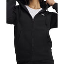 UNDER ARMOUR RIVAL FLEECE-KAPUZENJACKE MIT DURCHGEHENDEM REIẞVERSCHLUSS SCHWARZ DAMEN