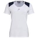 HEAD CLUB 22 TECH T-SHIRT WHITE/DARK BLUE WOMAN