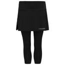 HEAD CLUB 3/4 TIGHTS SKORT BLACK WOMAN