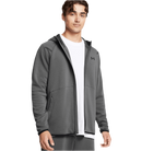 UNDER ARMOUR UNSTOPPABLE FLEECE FULL-ZIP HOODIE GREY MAN