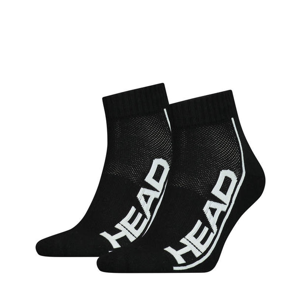 HEAD PERFORMANCE QUARTER SOCKS BLACK (2X)