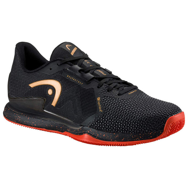 HEAD SPRINT PRO 3.5 SF CLAY BLACK/ORANGE UNISEX