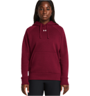 UNDER ARMOUR RIVAL FLEECE HOODIE CARDINAL WOMAN