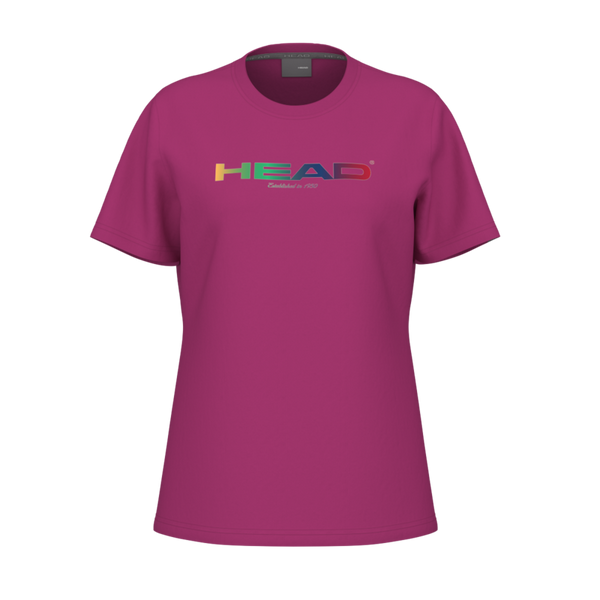 HEAD RAINBOW T-SHIRT VIVID PINK WOMAN