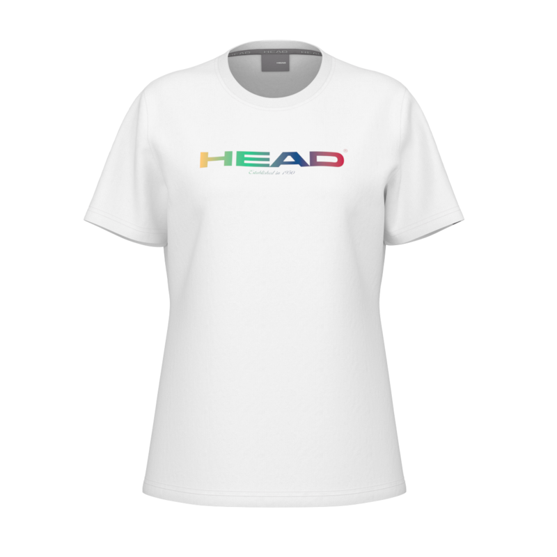 HEAD RAINBOW T-SHIRT WHITE WOMAN