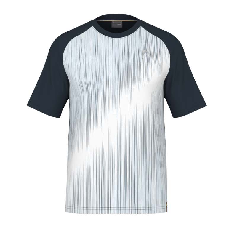 HEAD PERFORMANCE T-SHIRT WHITE/NAVY MAN