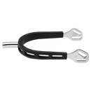 Sprenger Ultra Fit Schwarze Sporen mit Balkenhol-Verschluss - Edelstahl 25 mm Flach
