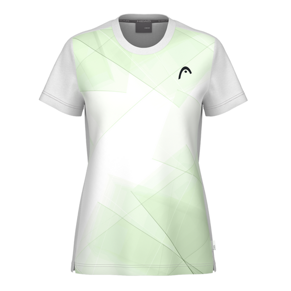 HEAD TIE-BREAK T-SHIRT PRINT VISION CELERY GREEN WOMAN
