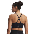 UNDER ARMOUR VANISH SEAMLESS LOW YOGA SPORTS BRA · FRICTION-FREE FIT BLACK WOMAN