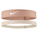NIKE FLEX STIRNBÄNDER LOGO BRAUN/BEIGE (2X)