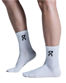 ON LOGO SOCK HIGH WHITE (3X)