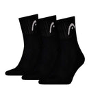 HEAD SOCKS TENNIS CLUB SHORT CREW BLACK (3X)