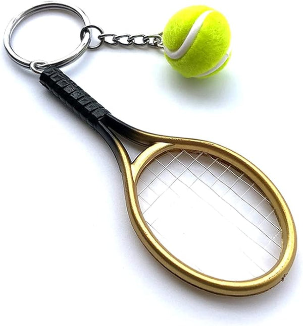 KEYCHAIN MINI RACQUET GOLD