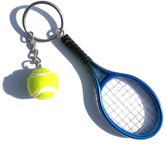 KEYCHAIN MINI RACQUET BLUE