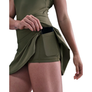 NIKE VICTORY DRI-FIT SHORT FLOUNCY TENNIS SKIRT MEDIUM OLIVE WOMAN