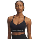 UNDER ARMOUR VANISH SEAMLESS LOW YOGA SPORTS BRA · FRICTION-FREE FIT BLACK WOMAN
