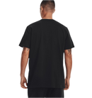 UNDER ARMOUR LOGO EMBROIDERED HEAVYWEIGHT SHORT SLEEVE BLACK MAN