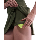 NIKE VICTORY DRI-FIT SHORT FLOUNCY TENNIS SKIRT MEDIUM OLIVE WOMAN