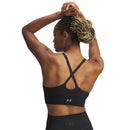 UNDER ARMOUR VANISH SEAMLESS LOW YOGA SPORTS BRA · FRICTION-FREE FIT BLACK WOMAN