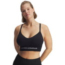 UNDER ARMOUR VANISH SEAMLESS LOW YOGA SPORTS BRA · FRICTION-FREE FIT BLACK WOMAN