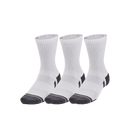 UNDER ARMOUR PERFORMANCE COTTON MID-CREW SOCKS WHITE (3X)
