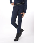 QHP RIDING TIGHTS EDEN FULL GRIP JUNIOR NAVY
