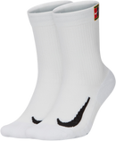 NIKE MULTIPLIER SOCKS TENNIS LOGO WHITE (2X)