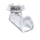ANCCOR REITPLASTRON WEISS/GLITZER SILBER