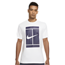 NIKE T-SHIRT COTTON WHITE/BLUE MAN