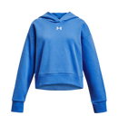 UNDER ARMOUR RIVAL FLEECE CROP HOODIE WATER GIRL