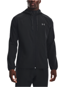 UNDER ARMOUR STRETCH WOVEN WINDBREAKER JACKET BLACK MAN
