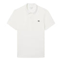 LACOSTE REGULAR FIT COTTON BLEND POLO SHIRT WHITE MAN