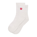 WILSON Viertellange Socke Weiß/Rot (1X)