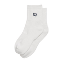 WILSON Viertellange Socke Weiß/Schwarz (1X)