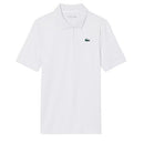 LACOSTE USLIM FIT UV PROTECT STRETCH GOLF POLO SHIRT WHITE WOMAN