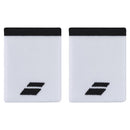 BABOLAT Logo Jumbo Handgelenkband Weiß/Schwarz (2x)